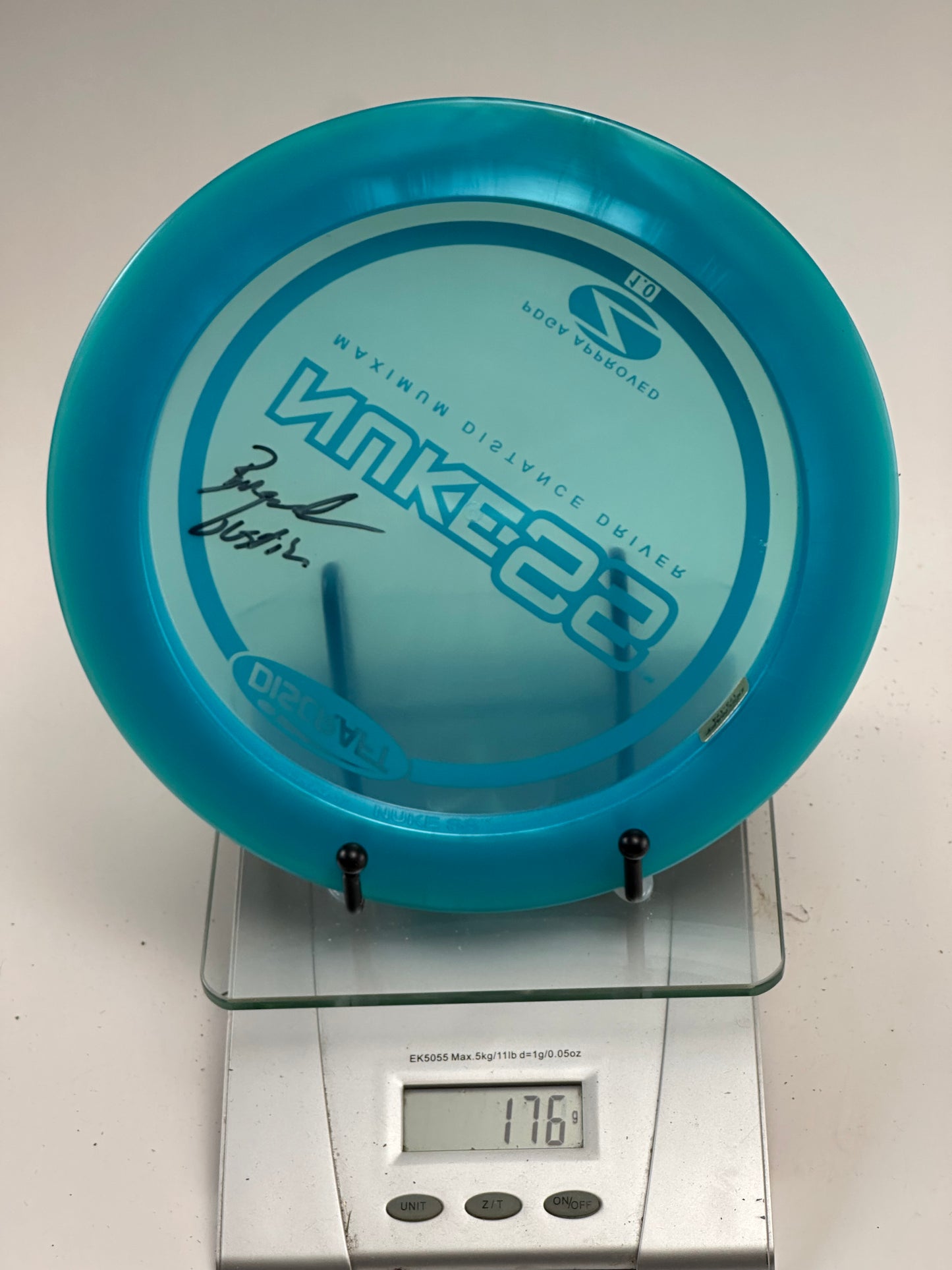 Discraft Nuke SS Z Line Distance Driver (176g, Transparent Teal)