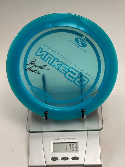 Discraft Nuke SS Z Line Distance Driver (176g, Transparent Teal)