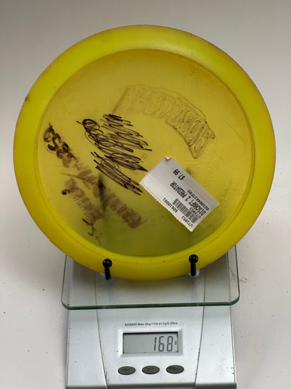 Discraft Z Line Predator Overstable Driver (Translucent Yellow, Ink)