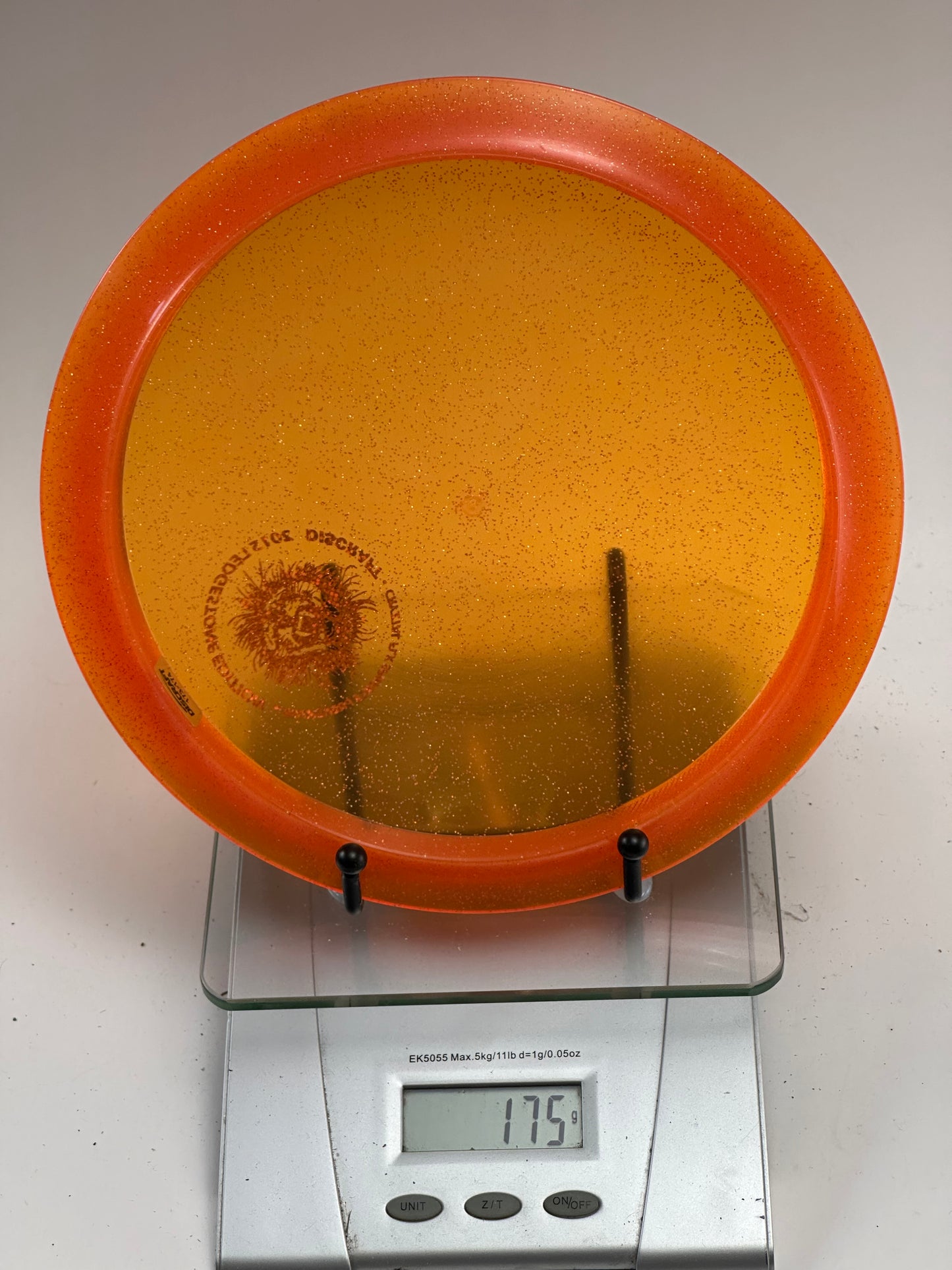 Discraft Predator Crystal FLX Sparkle (2015 Ledgestone) Transparent Orange 175g