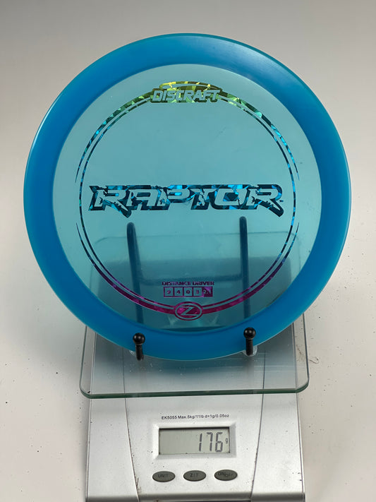 Discraft Z Raptor First Run Clear Blue Distance Driver (176g)