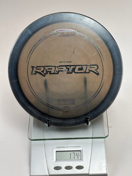 Discraft Z Raptor First Run (2019 Ledgestone) Clear Gray w/ Black Rim