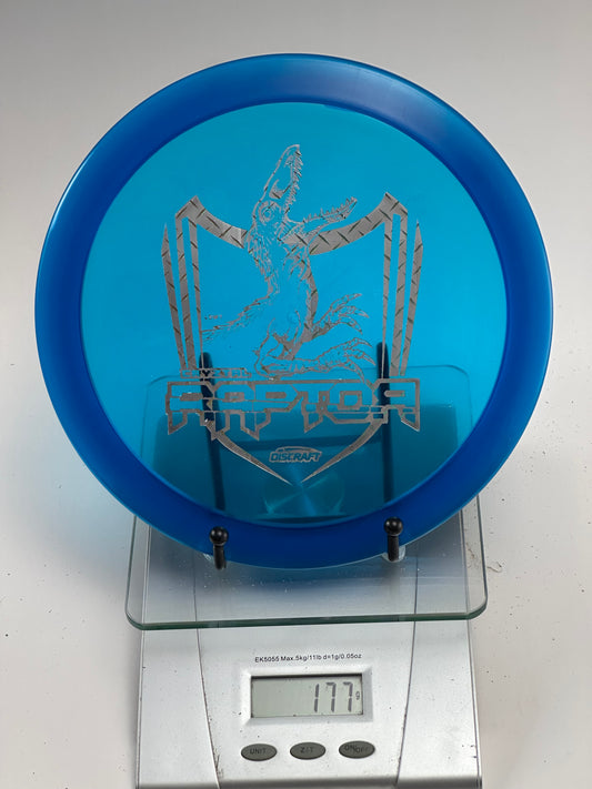 Discraft Raptor Z (Cryztal) Distance Driver – Transparent Blue 177g