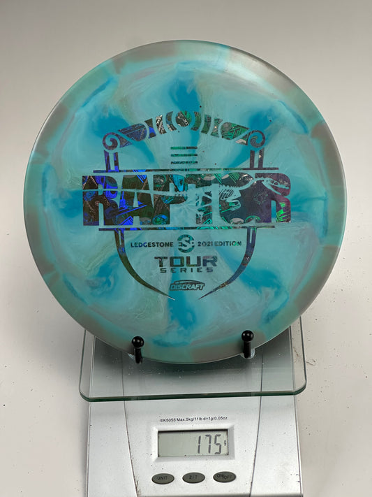 Discraft ESP Swirl Raptor (Ledgestone 2021 Tour Series) Blue Swirl