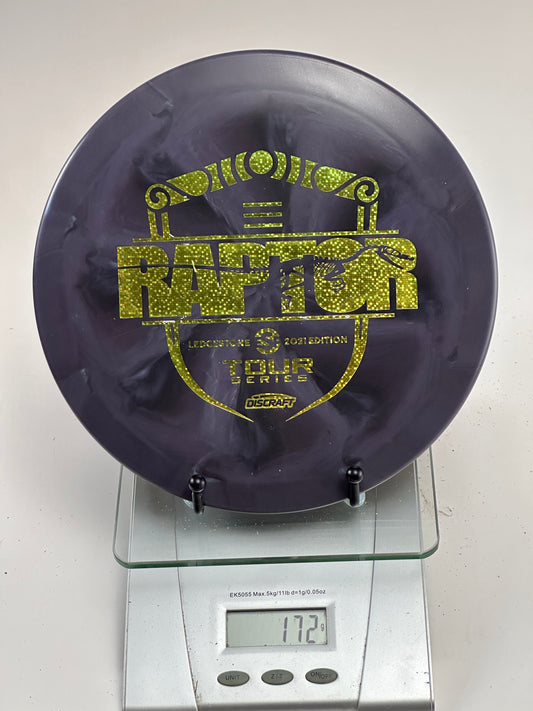 Discraft ESP Swirl Raptor (2021 Ledgestone Tour Series) - Black/Gray