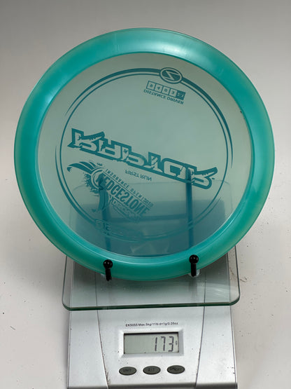 Discraft Z Raptor 2019 Ledgestone First Run Distance Driver (Clear Teal)