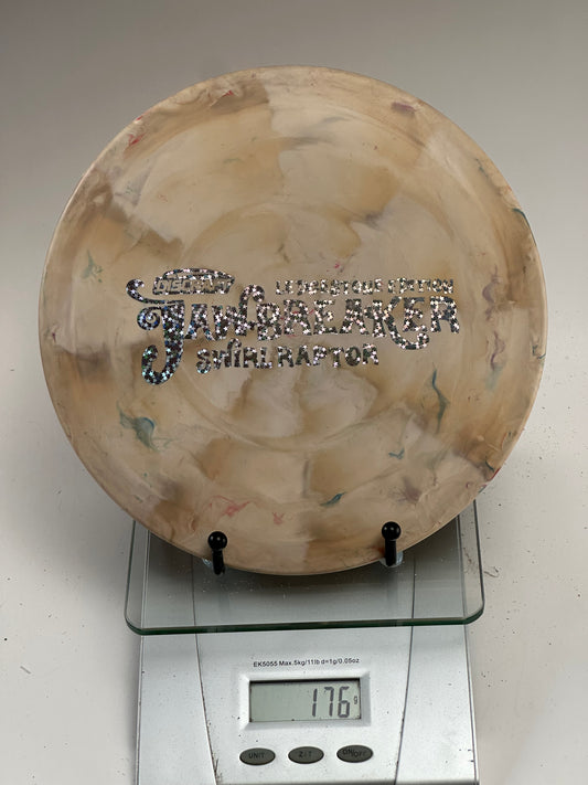 Discraft Ledgestone Jawbreaker Swirl Raptor (Sparkle Foil) - Beige Swirl