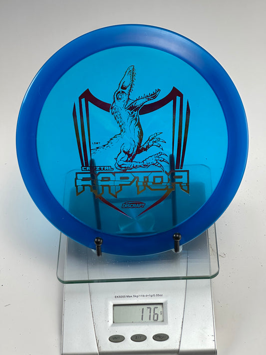 Discraft CryZtal Raptor – Transparent Blue Distance Driver