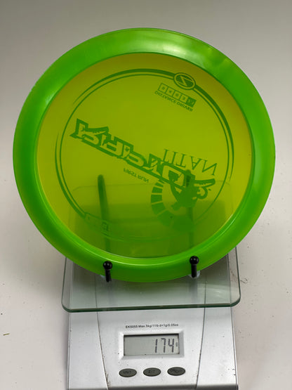 Discraft Raptor Z First Run Titan Stamp – Transparent Green 174g