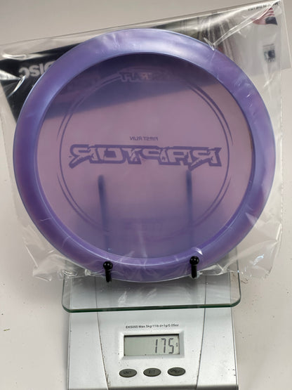 Discraft First Run Z Raptor Distance Driver (Clear Purple) 175g