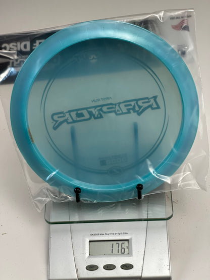 Discraft First Run Z Raptor Distance Driver - Transparent Blue