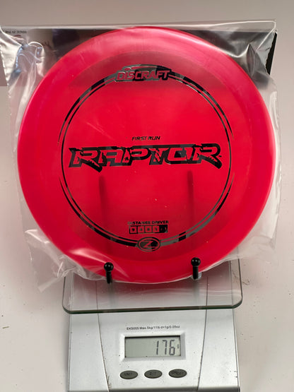 Discraft Z Raptor First Run Distance Driver - Transparent Red