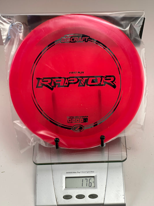 Discraft Z Raptor First Run Distance Driver - Transparent Red