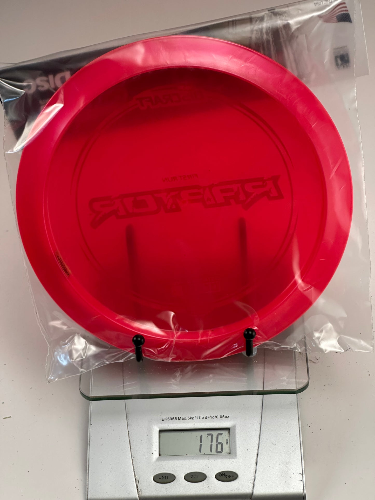 Discraft Z Raptor First Run Distance Driver - Transparent Red