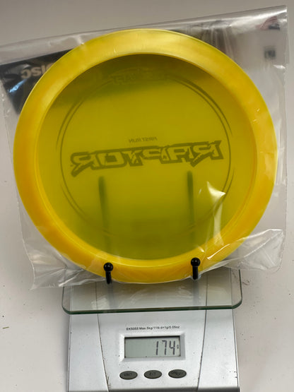 Discraft Raptor First Run Z Distance Driver - Clear Yellow
