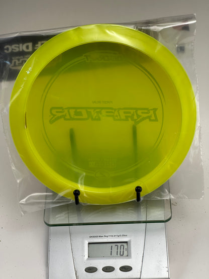 Discraft Z Raptor First Run Distance Driver (Clear Yellow) 179g