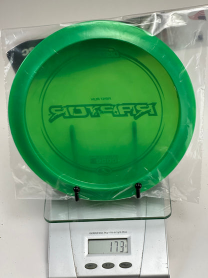 Discraft Raptor First Run Z (173g) – Transparent Green Distance Driver