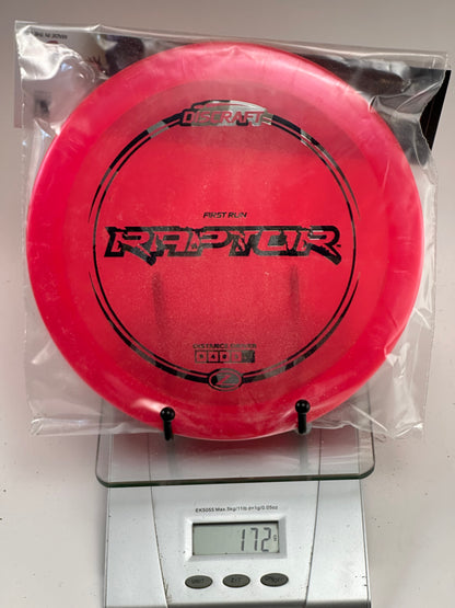 Discraft Raptor First Run Z Distance Driver – Transparent Red