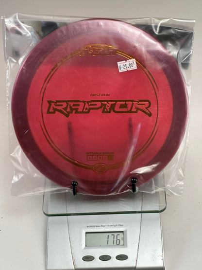 Discraft Raptor First Run Z Distance Driver - Transparent Red