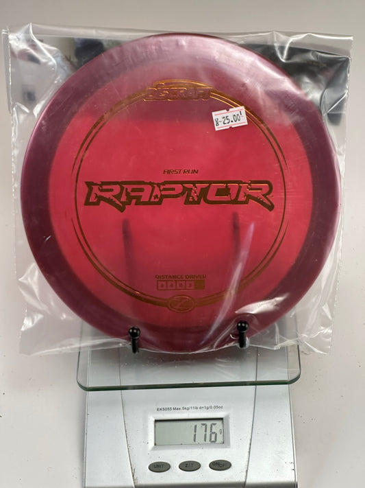 Discraft Raptor First Run Z Distance Driver - Transparent Red