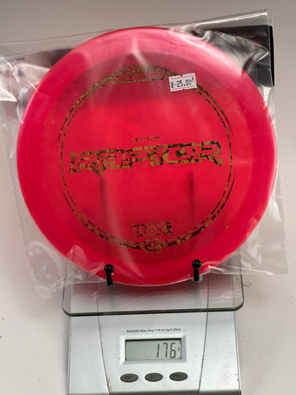 Discraft Raptor First Run Z Distance Driver (Transparent Red, Gold Stamp)