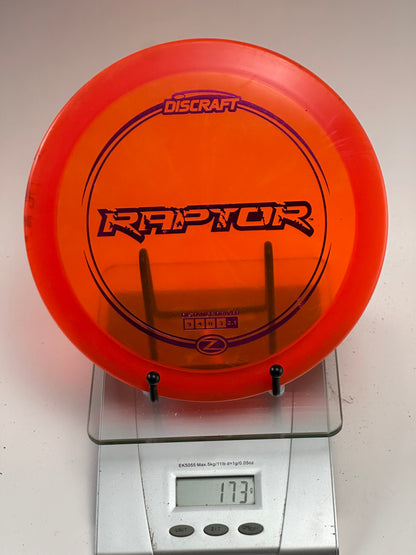 Discraft Z Raptor Distance Driver – Transparent Orange