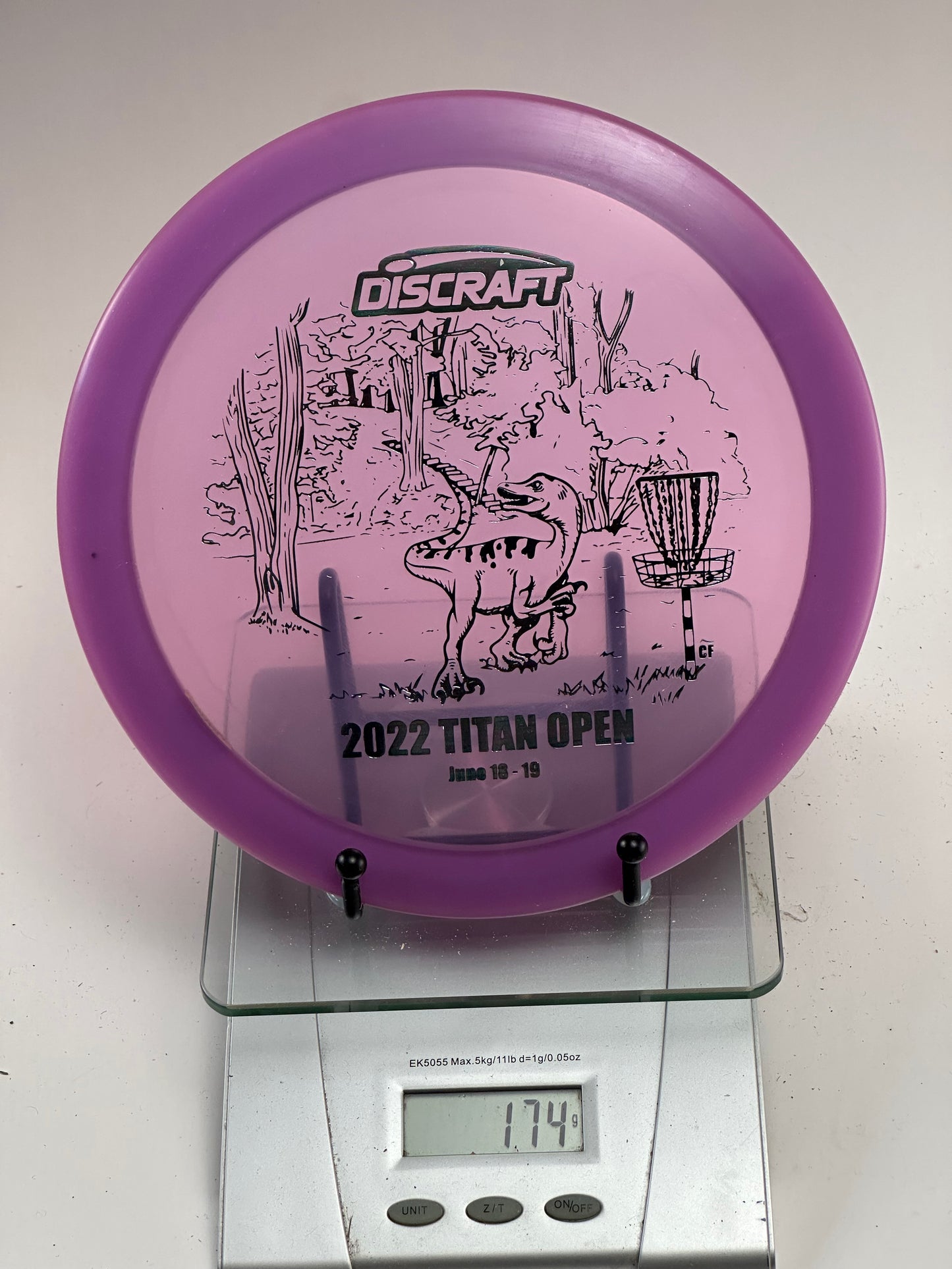 Discraft Z Raptor – 2022 Titan Open Stamp (Transparent Purple)