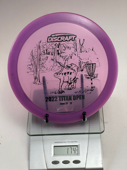 Discraft Z Raptor – 2022 Titan Open Stamp (Transparent Purple)