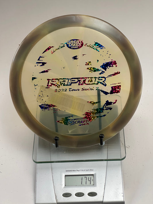 Discraft Raptor Tour Swirl Z (2022 Great Lakes Disc) 174g