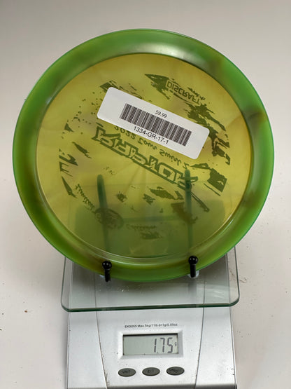 Discraft Raptor Tour Swirl Z (Great Lakes Disc LE) Transparent Green