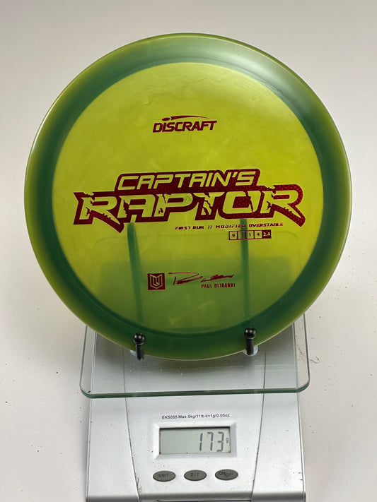 Discraft Captain's Raptor First Run Elite Z (Paul Ulibarri)