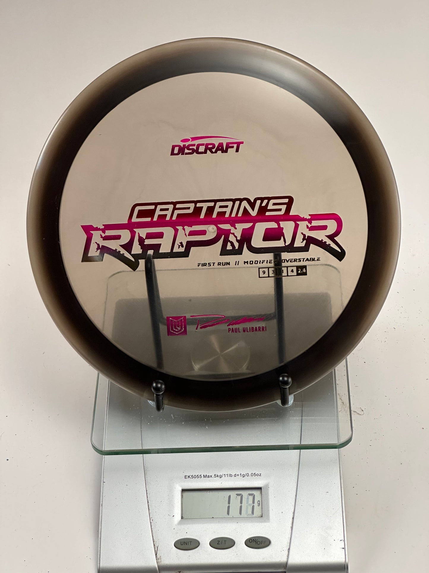Discraft Captain's Raptor Elite Z First Run (Paul Ulibarri)
