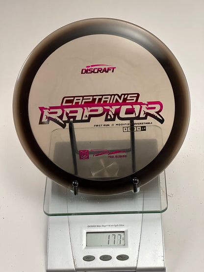 Discraft Captain's Raptor Elite Z First Run (Paul Ulibarri)