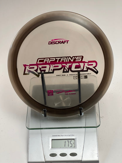 Discraft Captain's Raptor Elite Z First Run (Paul Ulibarri)