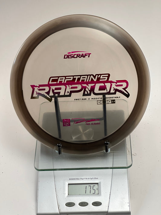 Discraft Captain's Raptor Elite Z First Run (Paul Ulibarri)