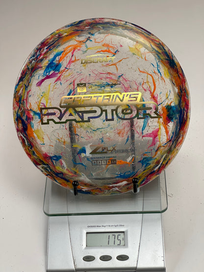Discraft Captain's Raptor Z FLX Swirly (Paul Ulibarri) Distance Driver