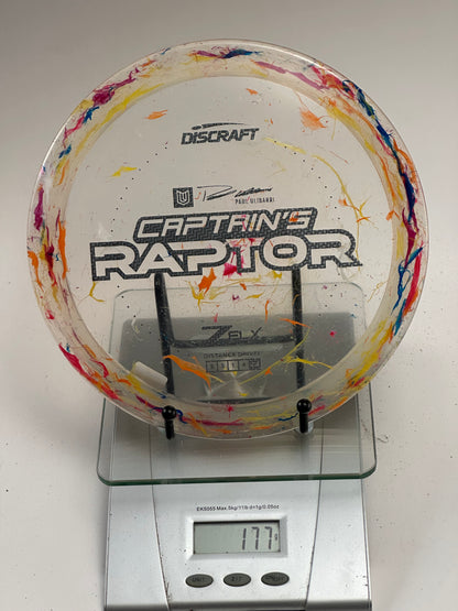 Discraft Captain’s Raptor Z FLX Swirly (Paul Ulibarri) Distance Driver