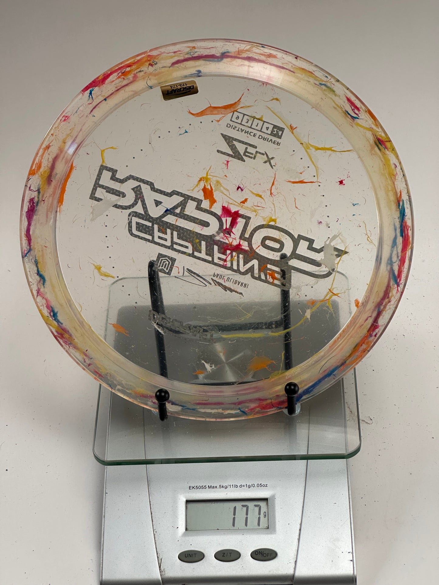 Discraft Captain’s Raptor Z FLX Swirly (Paul Ulibarri) Distance Driver