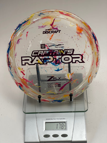 Discraft Captain's Raptor Z FLX (Paul Ulibarri) Distance Driver