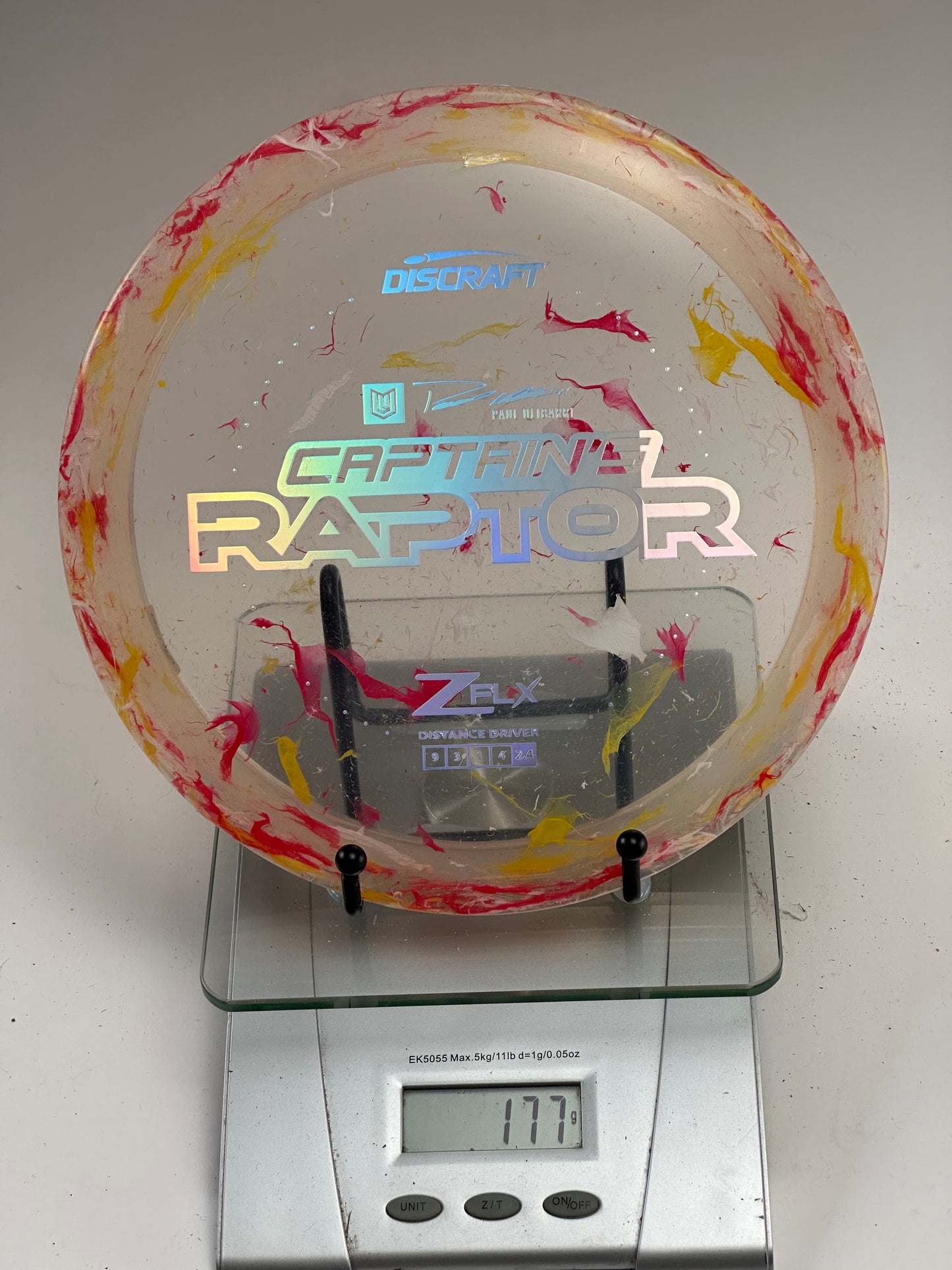 Discraft Captain's Raptor Z FLX (Paul Ulibarri) Overstable Distance Driver