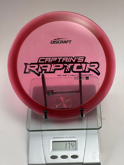Discraft Z Captain’s Raptor First Run (Paul Ulibarri) Distance Driver