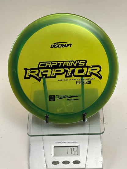 Discraft Z Captain’s Raptor First Run (Paul Ulibarri) Distance Driver