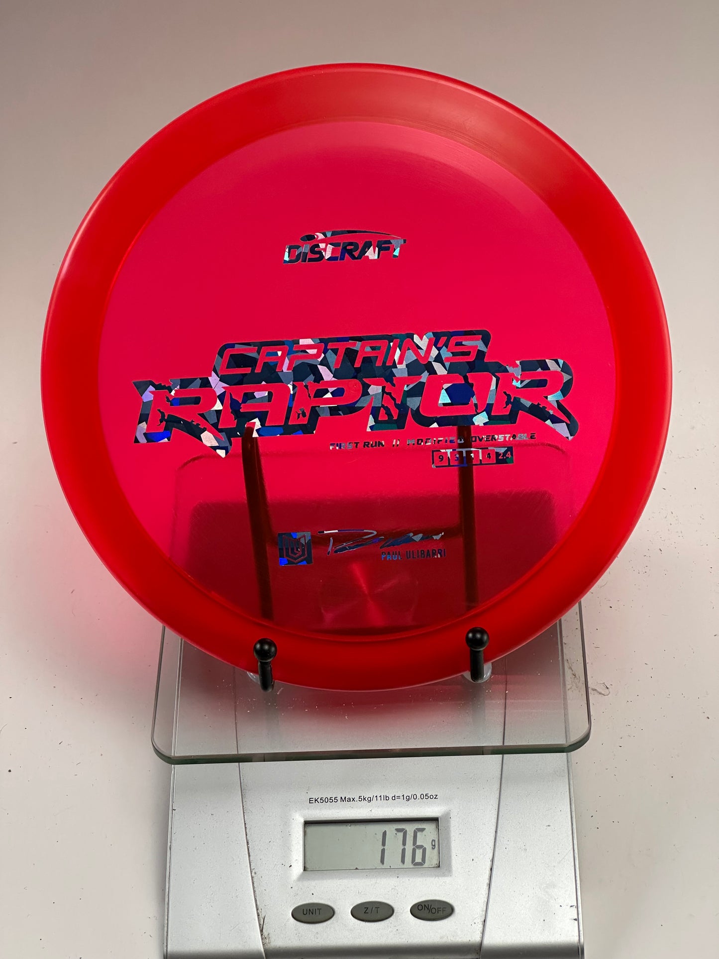 Discraft Z Captain’s Raptor First Run (Paul Ulibarri) Overstable Driver