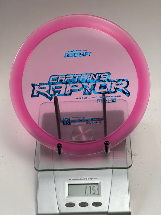 Discraft Captain's Raptor First Run Z – Paul Ulibarri