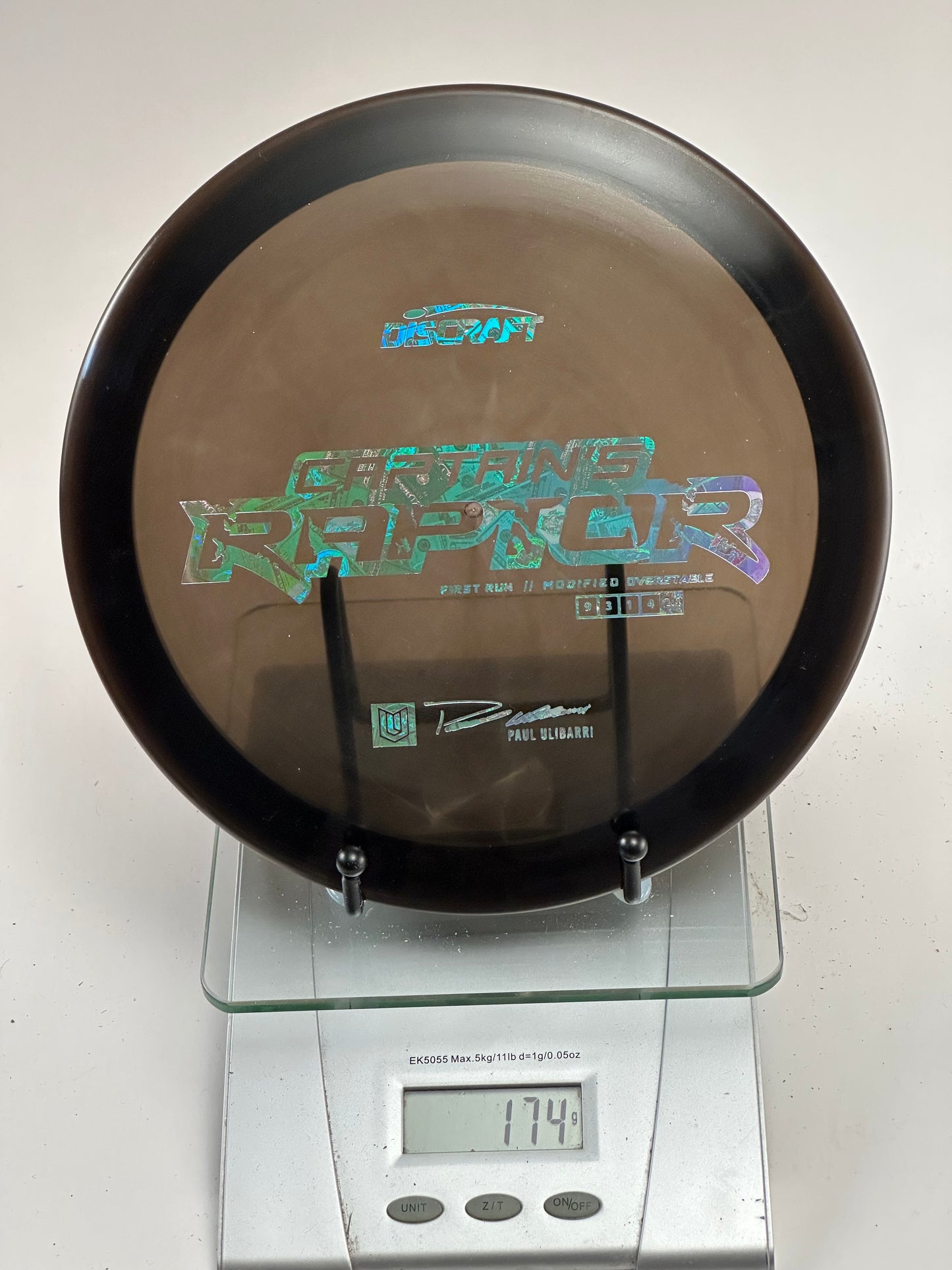 Discraft Z Raptor Captain’s First Run (Paul Ulibarri) Overstable Driver