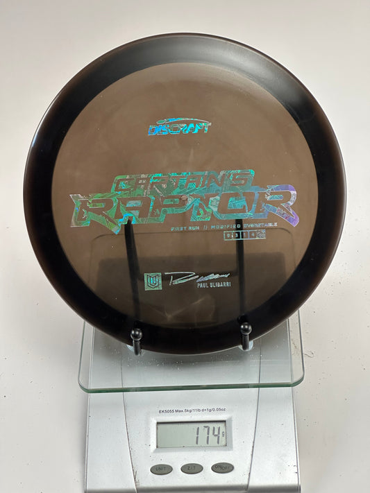 Discraft Z Raptor Captain’s First Run (Paul Ulibarri) Overstable Driver