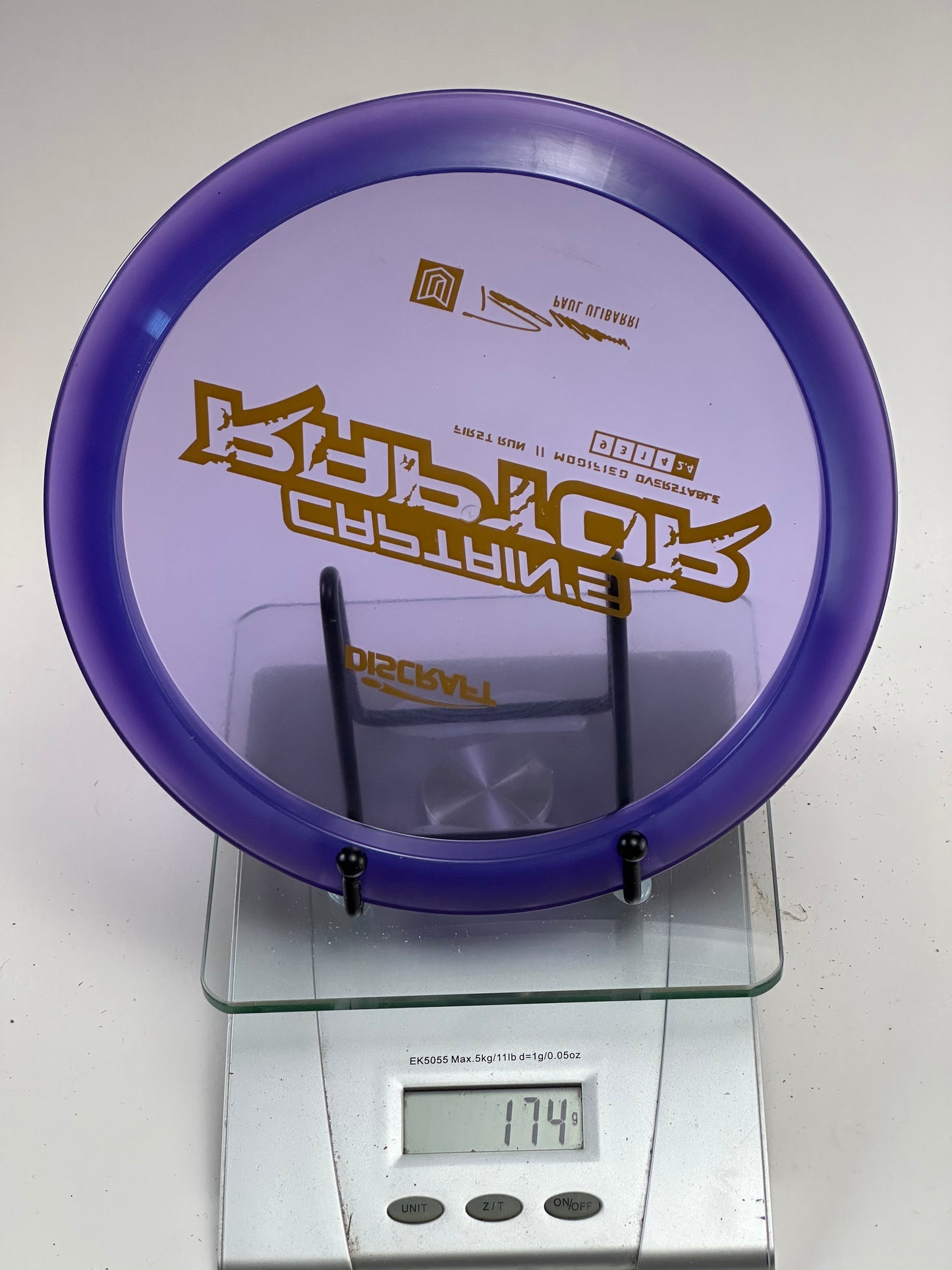 Discraft Captain’s Raptor First Run Z Distance Driver (Paul Ulibarri)