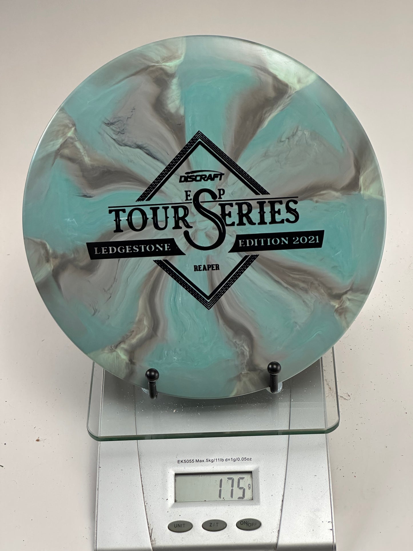 Discraft Reaper ESP Tour Series Ledgestone Edition 2021 (Swirly Teal/Gray)