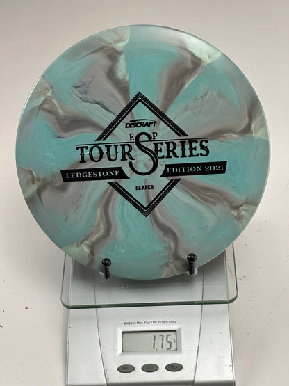 Discraft Reaper ESP Tour Series Ledgestone Edition 2021 (Swirly Teal/Gray)