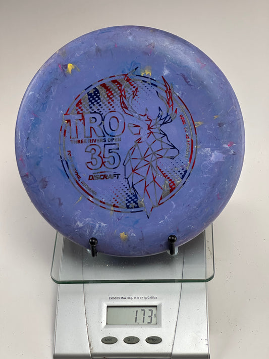 Discraft Jawbreaker Roach Putter – Swirly Purple TRO 35 Tournament Stamp